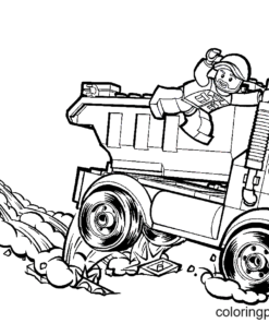 Garbage Truck Coloring Pages Printable for Free Download