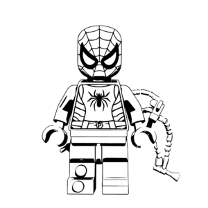 Lego Spiderman Coloring Pages Printable for Free Download