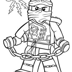 ninjago coloring page jay