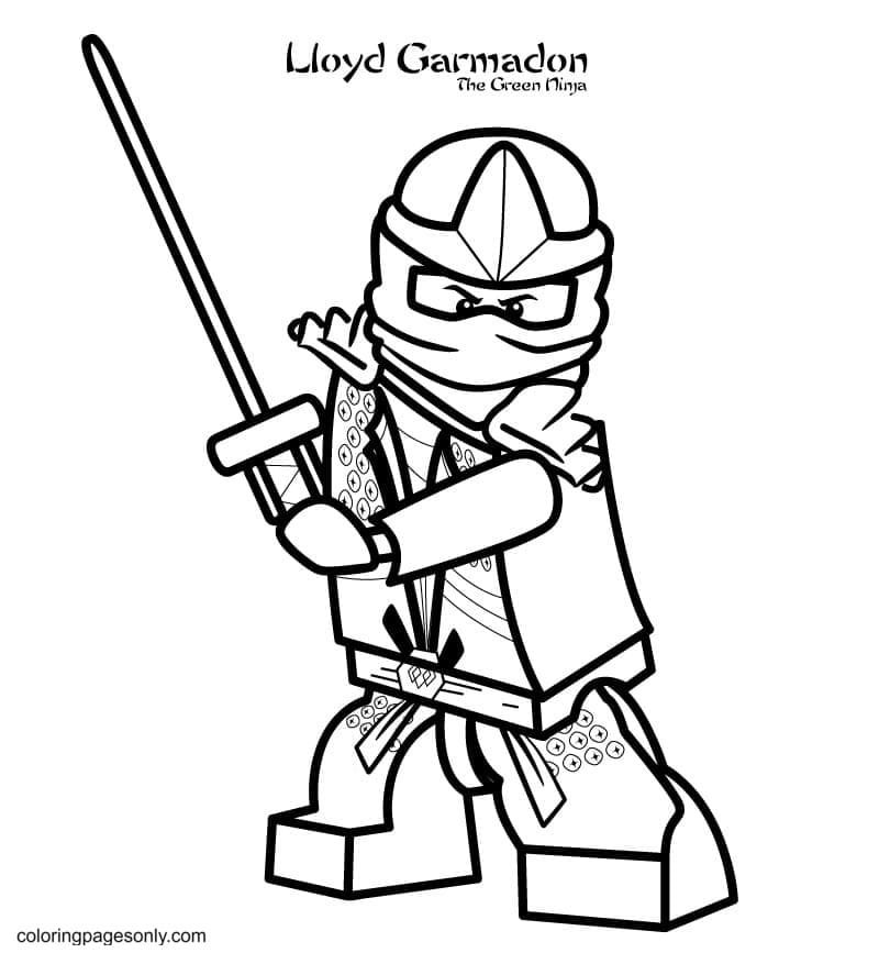 lego ninjago coloring pages lloyd