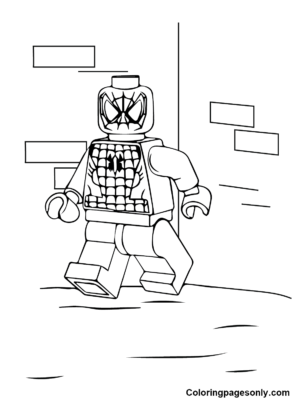 Lego Spiderman Coloring Pages Printable for Free Download