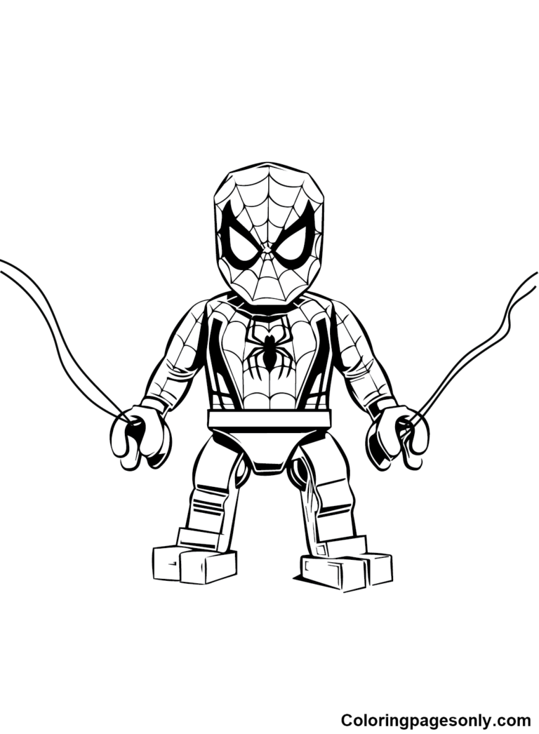 10 Infinity War Lego Spiderman Coloring Pages for Creative Kids