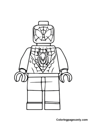 Lego Spiderman Coloring Pages Printable for Free Download