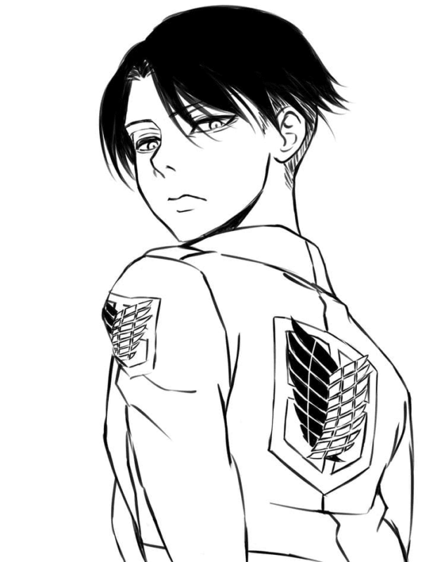 Levi Ackerman Coloring Pages Printable for Free Download