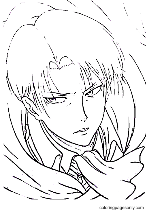Levi Ackerman Coloring Pages Printable for Free Download
