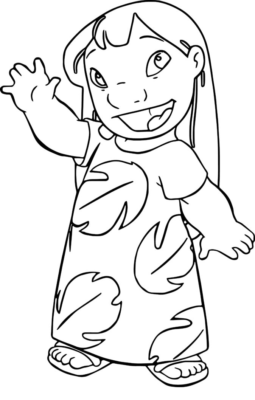 Lilo & Stitch Coloring Pages Printable for Free Download