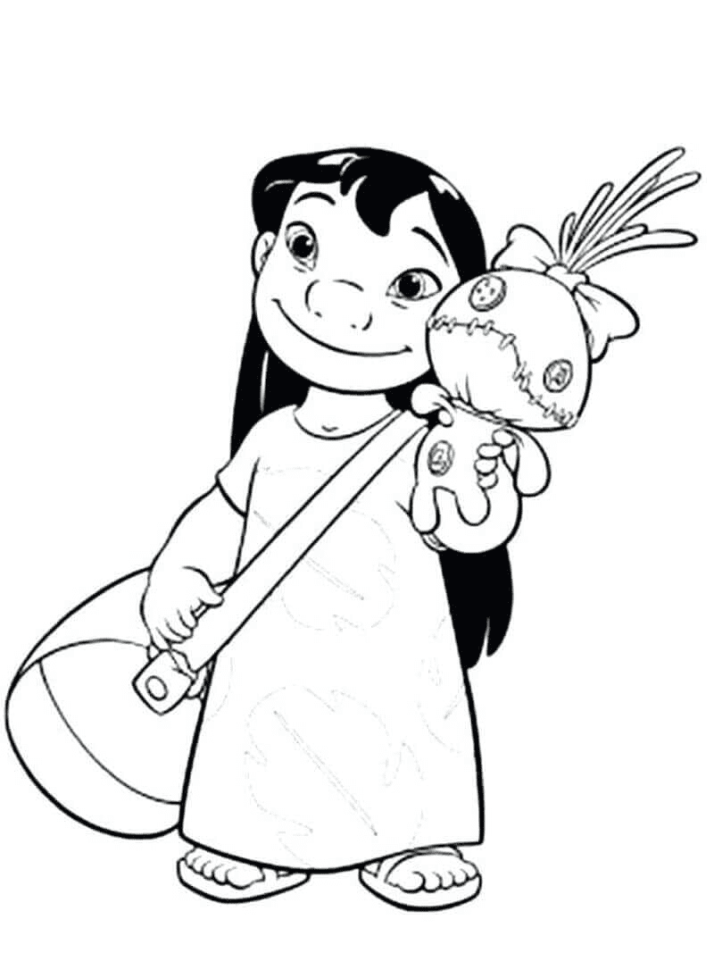 Lilo & Stitch Coloring Pages Printable for Free Download