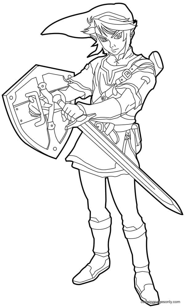 printable zelda coloring pages