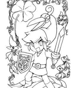 28+ The Legend Of Zelda Coloring Pages