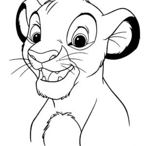 lion king baby simba coloring pages