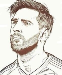 Lionel Messi Coloring Pages Printable for Free Download