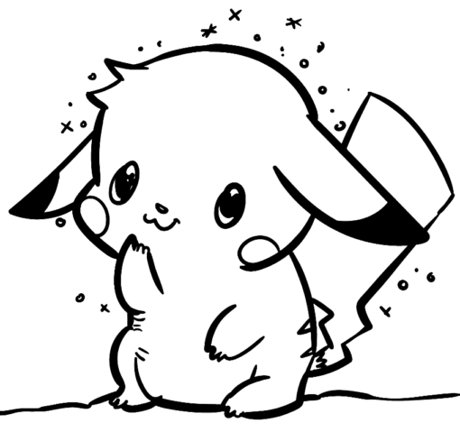 Pikachu Coloring Pages Printable for Free Download