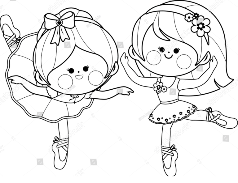 Ballerina Coloring Pages Printable for Free Download