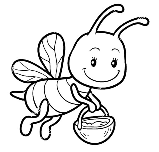 Bee Coloring Pages Printable for Free Download