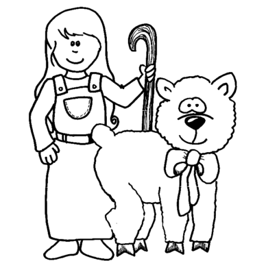 Bo Peep Coloring Pages Printable for Free Download