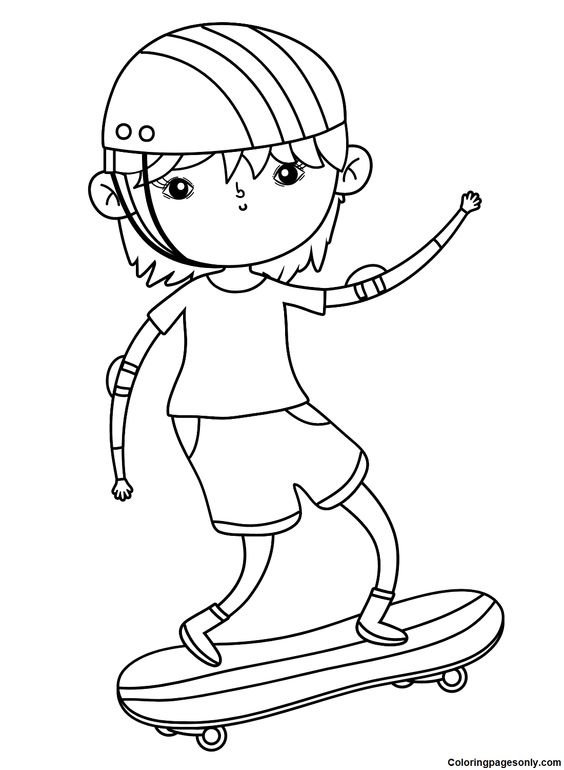 Boyish Coloring Pages Printable for Free Download