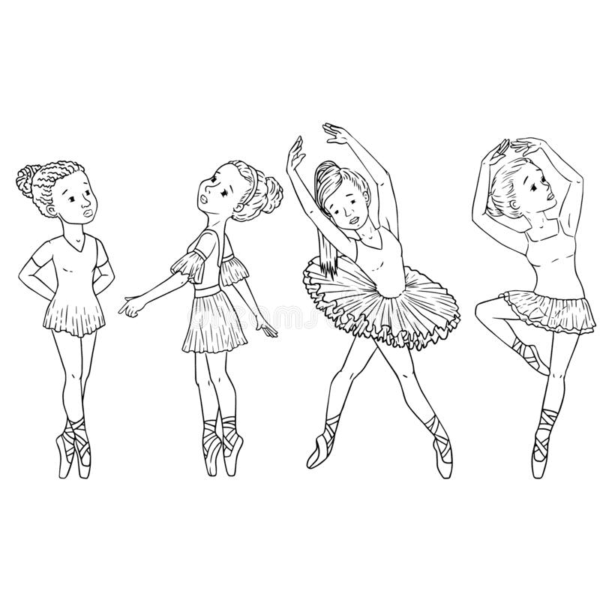 Ballerina Coloring Pages Printable for Free Download
