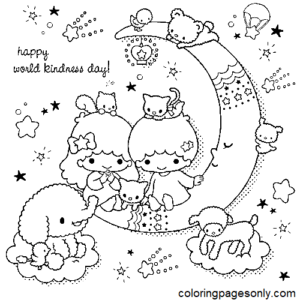 Little Twin Stars Coloring Pages Printable For Free Download