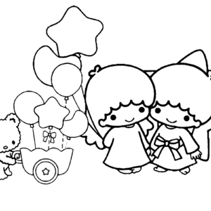 Little Twin Stars Coloring Pages Printable For Free Download