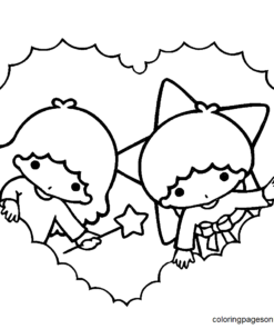 24+ Little Twin Stars Coloring Pages