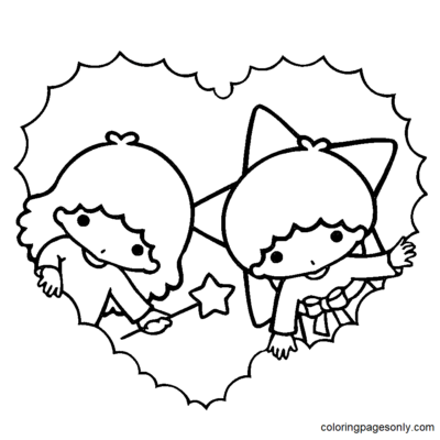 Little Twin Stars Coloring Pages Printable For Free Download