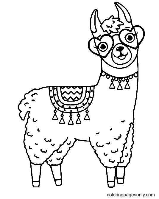Llama Coloring Pages Printable for Free Download