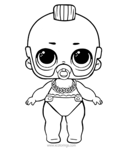 boy doll coloring page