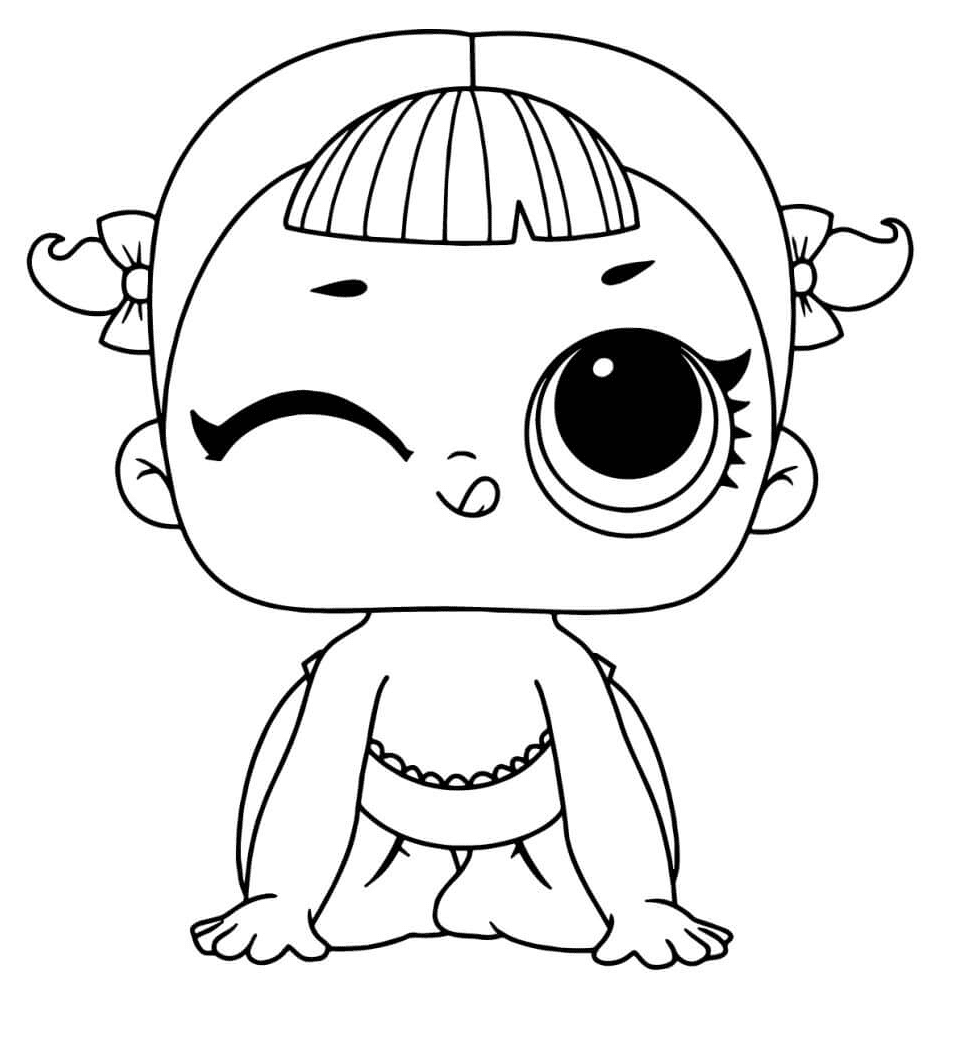 Lol Baby Lil Go-Go Gurl Coloring Pages - Free Printable Coloring Pages