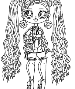 OMG Fashion LOL OMG Doll Coloring Pages - Free and Printable