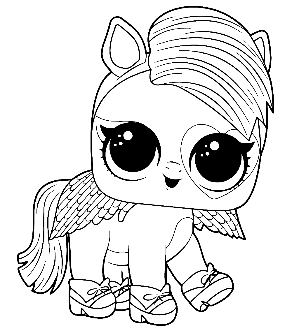 Pets LOL Coloring Pages Print 