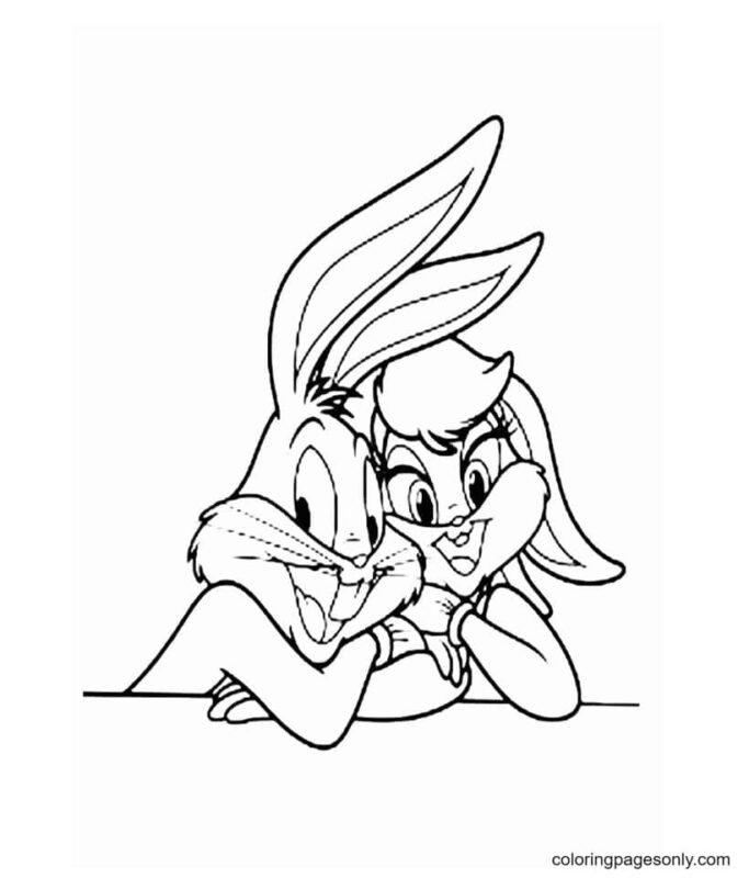 Lola Bunny Coloring Pages Printable for Free Download