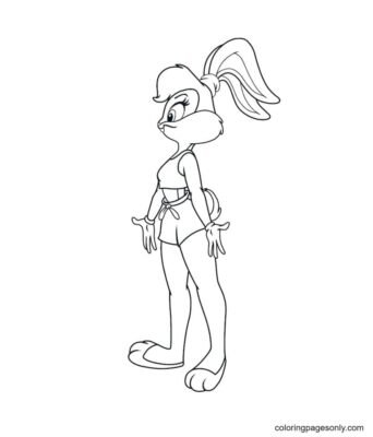 Lola Bunny Coloring Pages Printable for Free Download