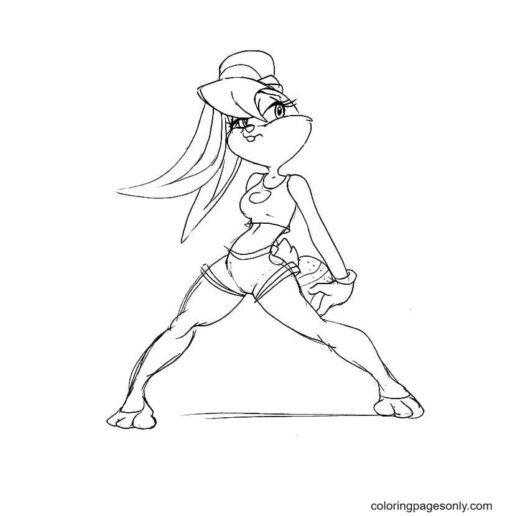 Lola Bunny Coloring Pages Printable for Free Download