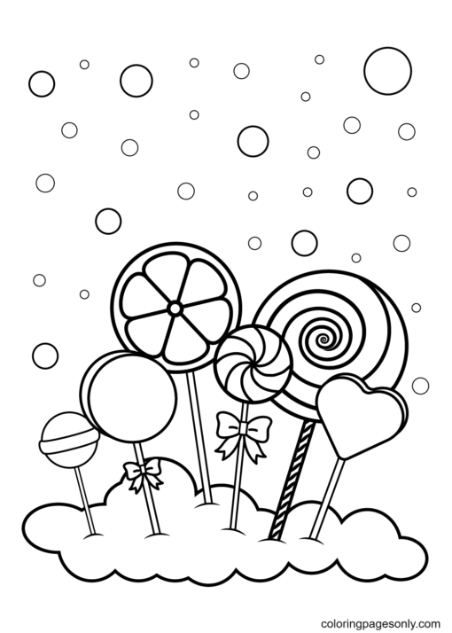 Candy Coloring Pages Printable for Free Download