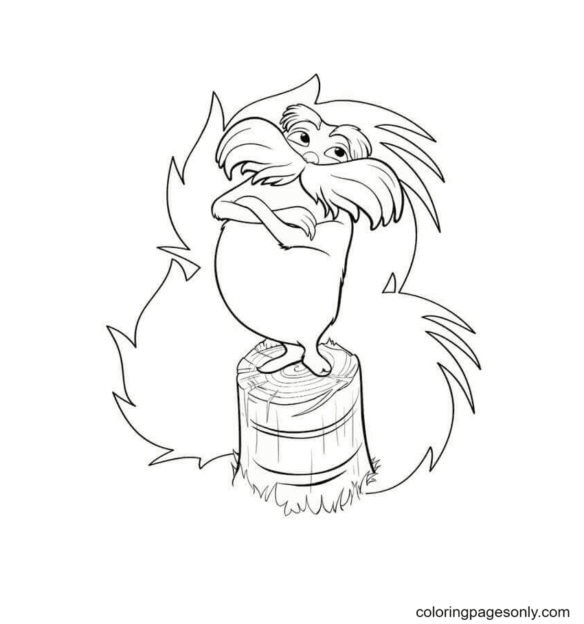 lorax trees coloring pages