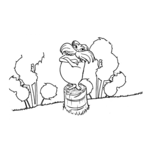 the lorax bears coloring pages