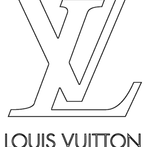 Download A Pink And White Pattern With Louis Vuitton Logos