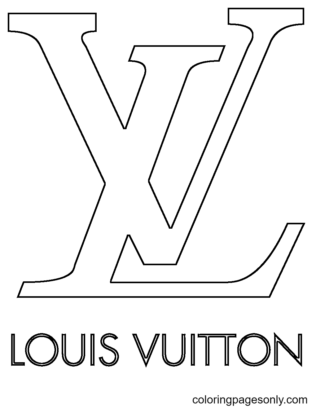Louis Vuitton Lv Coloring Pages - Lv Coloring Pages - Coloring Pages For  Kids And Adults