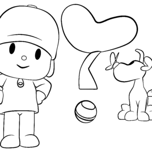 Pocoyo Flower Coloring Page in 2023  Flower coloring pages, Coloring  pages, Pocoyo