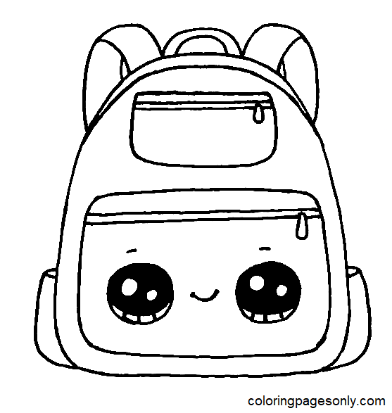 Backpack Coloring Pages Printable for Free Download