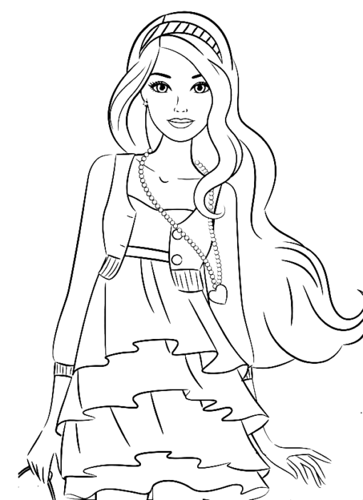 Barbie Coloring Pages Printable for Free Download