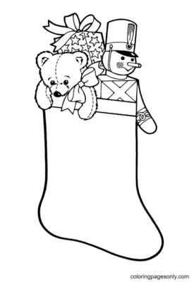 Christmas Stockings Coloring Pages Printable for Free Download