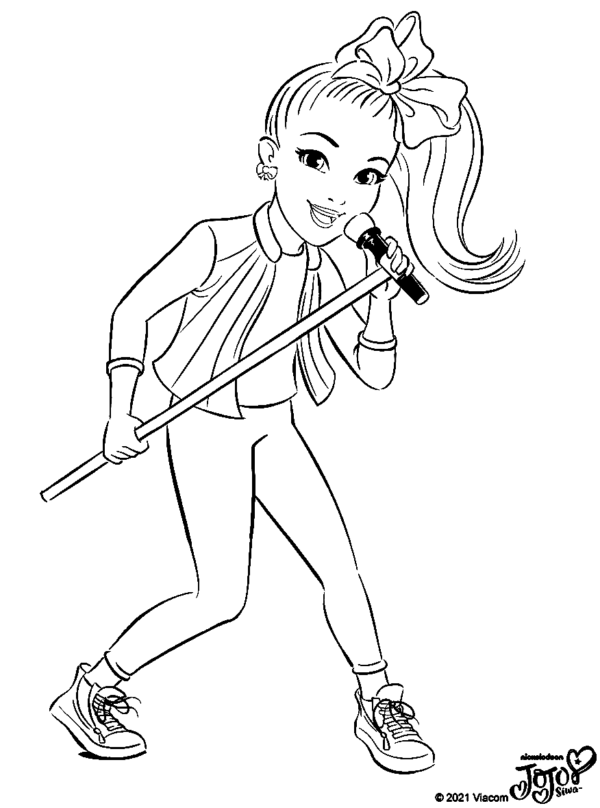 Jojo Siwa Coloring Pages Printable for Free Download