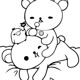 Rilakkuma Coloring Pages Printable for Free Download