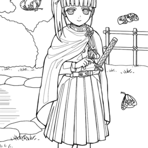 Tsuyuri Kanao Coloring Pages Printable For Free Download