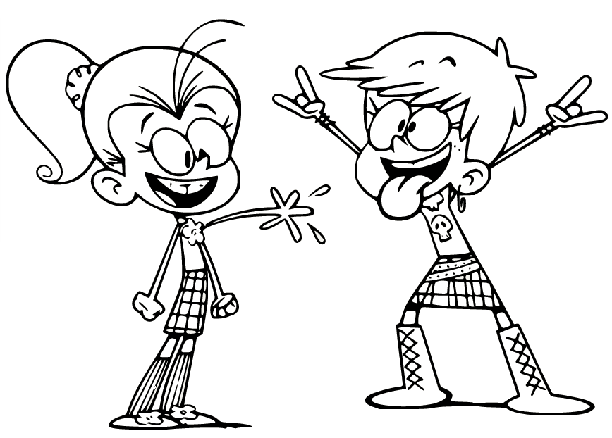 The Loud House Coloring Pages Printable for Free Download