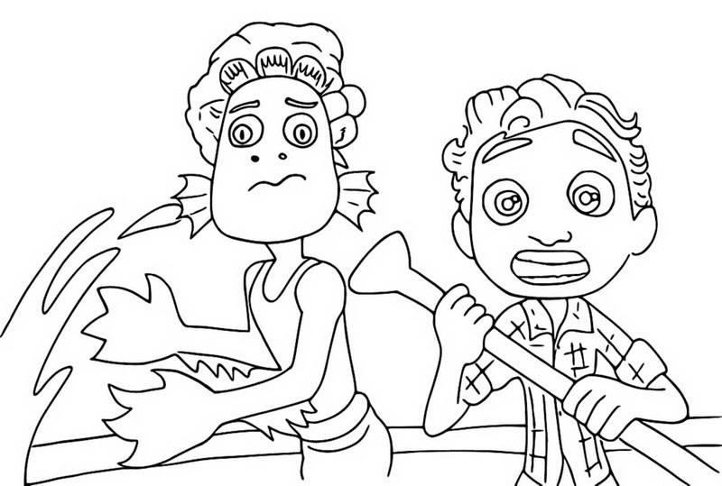 Luca Coloring Pages Printable for Free Download