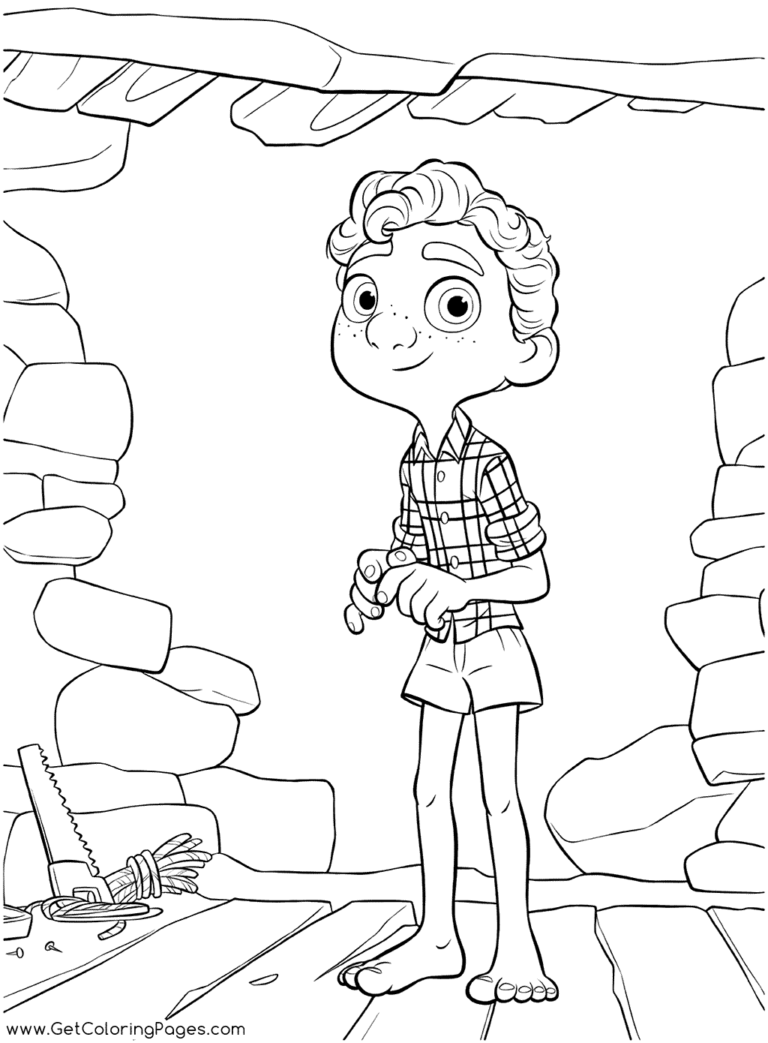 Luca Coloring Pages Printable for Free Download