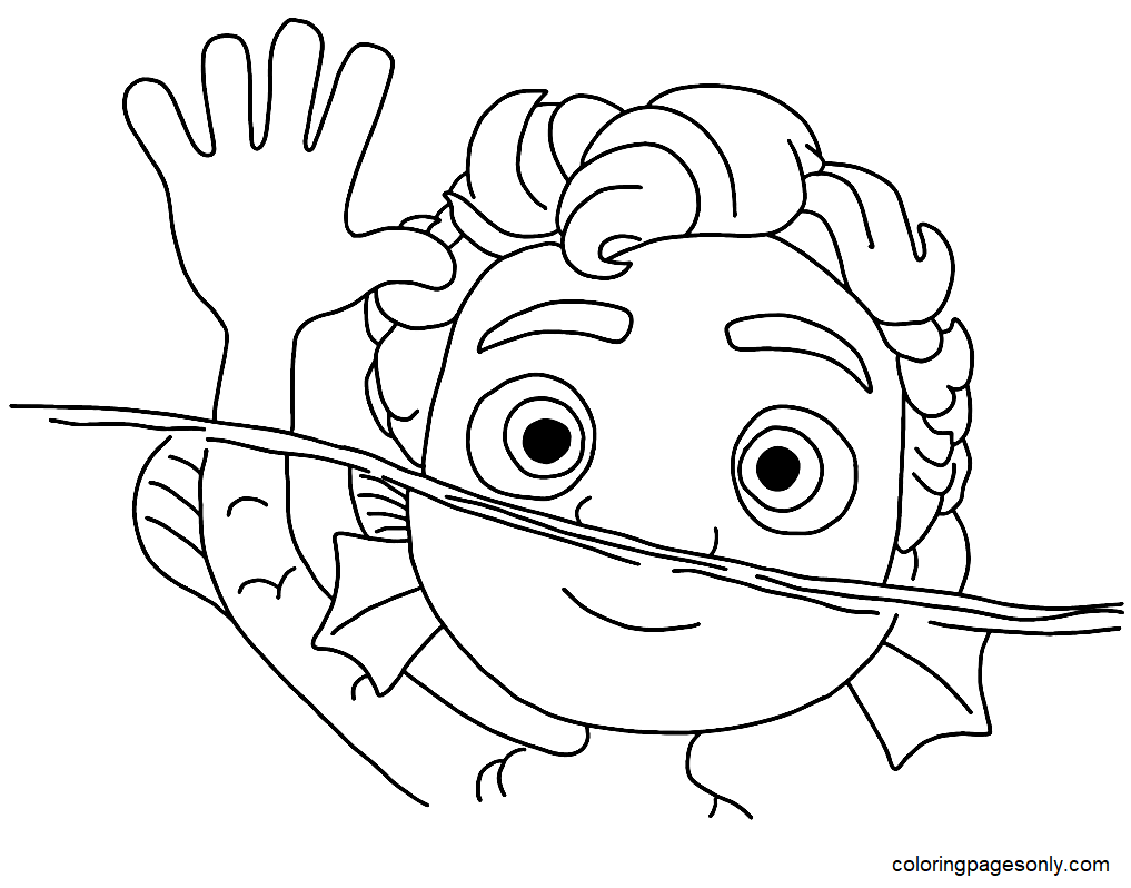 lulu kitty coloring pages