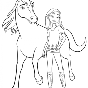 Spirit Riding Free Coloring Pages Printable for Free Download